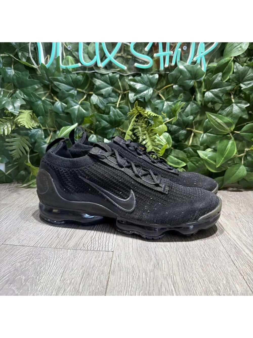 Nike Air Vapor Max 2021 Men's 11.5 Flyknit Shoes Sneakers Black DH4084-001